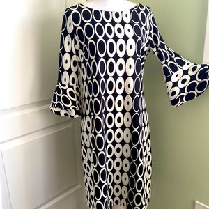 Dress Barn Geometric Black and White dress